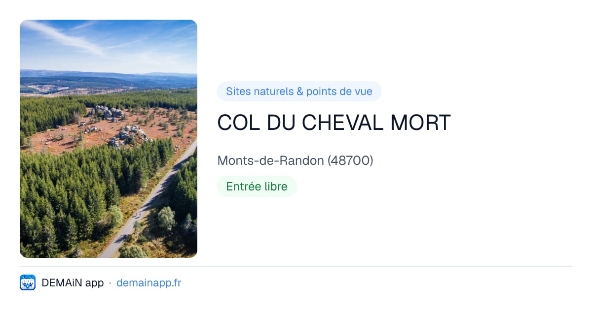 COL DU CHEVAL MORT — Monts-de-Randon