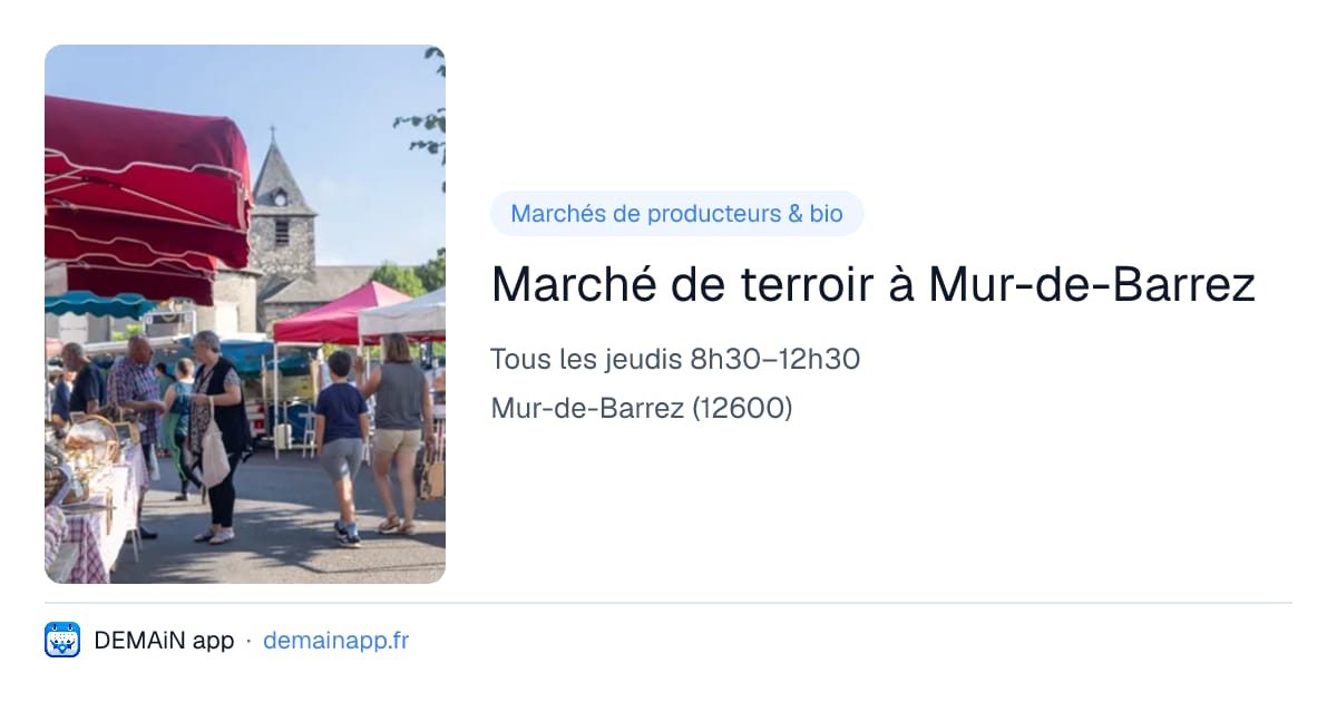 Marché de terroir à Mur-de-Barrez — Mur-de-Barrez