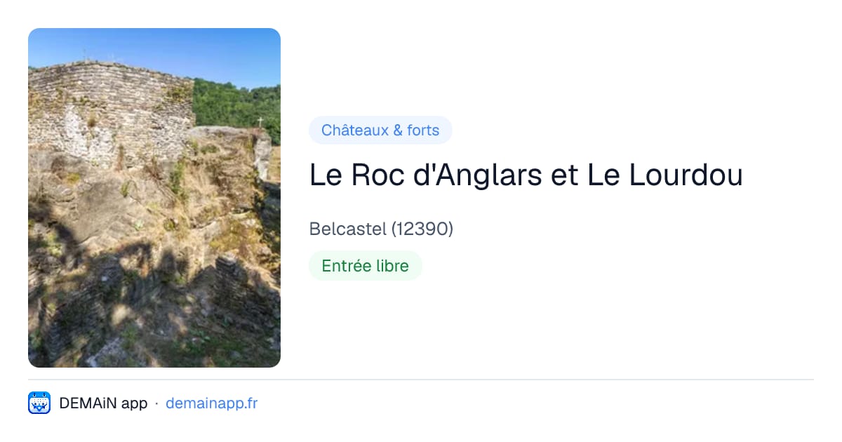 Le Roc d'Anglars et Le Lourdou — Belcastel