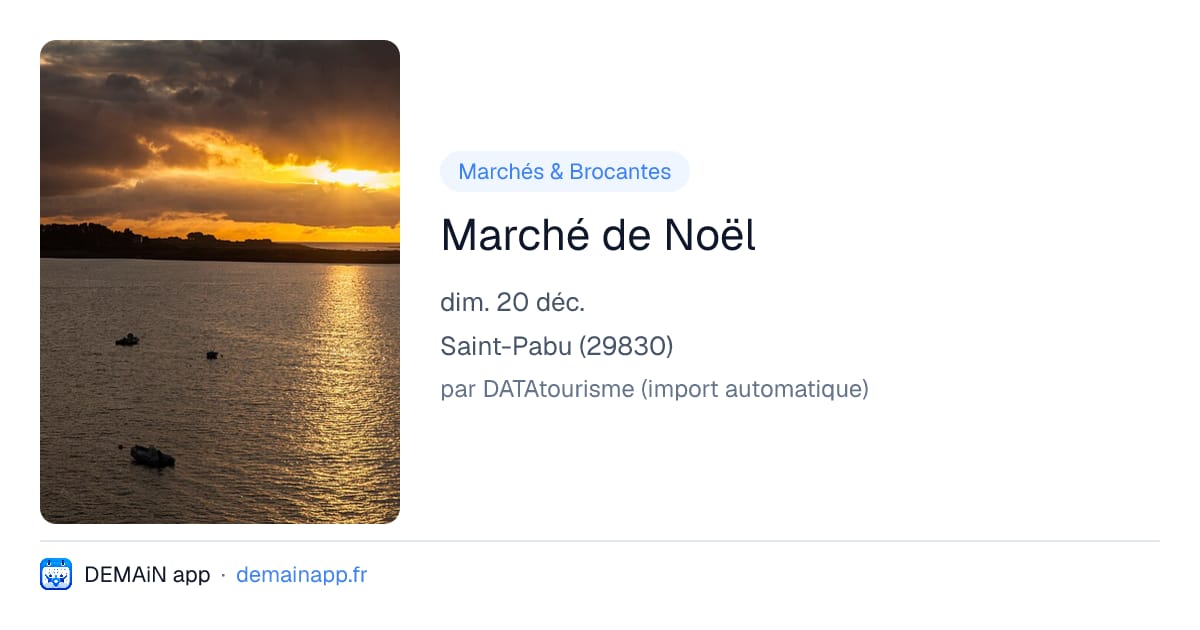Marché de Noël — Saint-Pabu