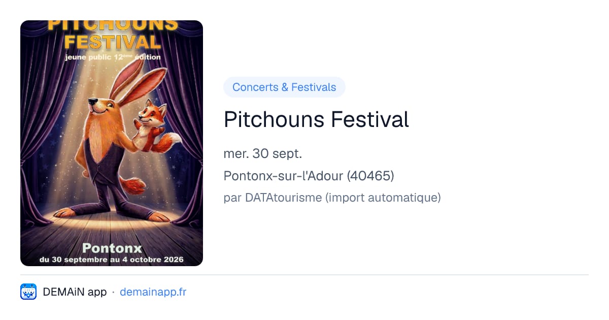 Pitchouns Festival — Pontonx-sur-l'Adour