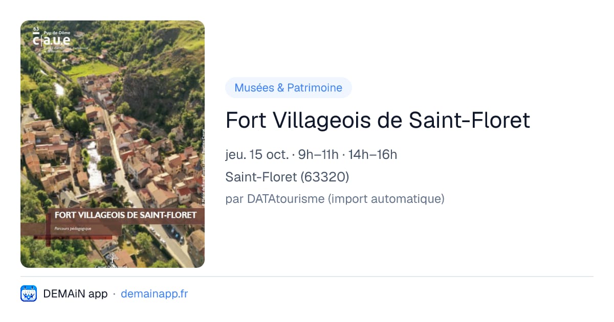 Fort Villageois de Saint-Floret — Saint-Floret