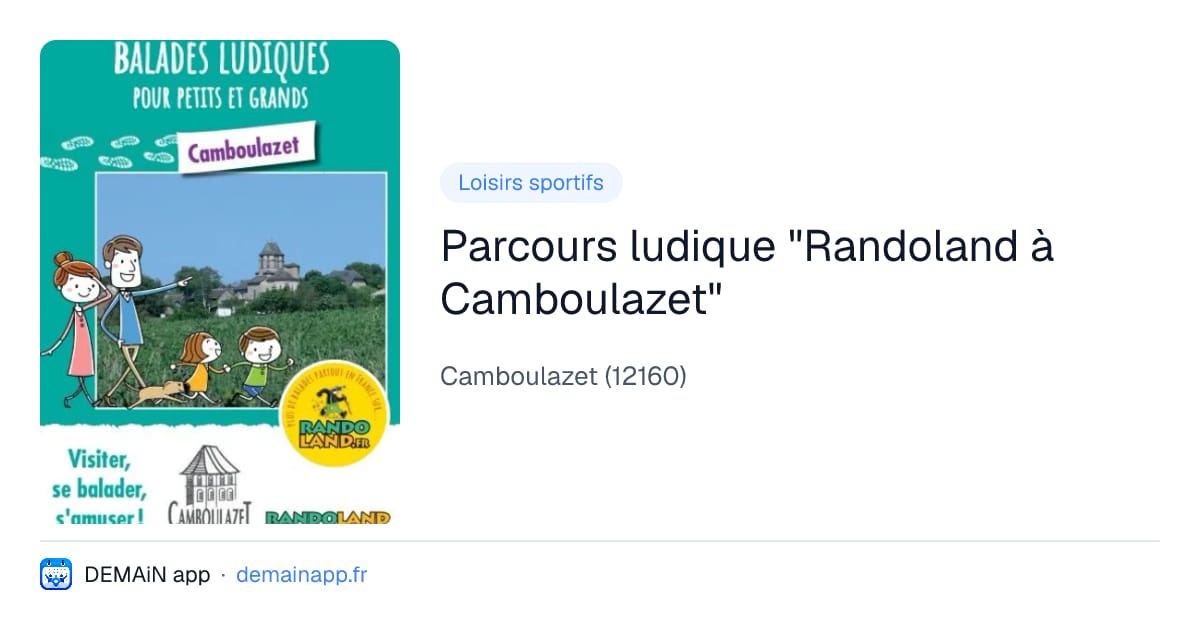 Parcours ludique "Randoland à Camboulazet" — Camboulazet