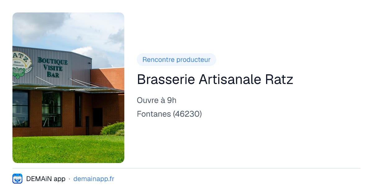 Brasserie Artisanale Ratz — Fontanes