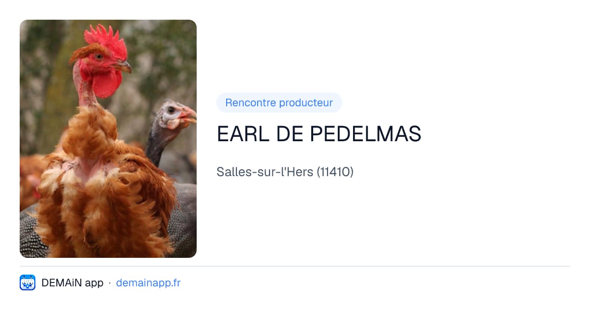 EARL DE PEDELMAS — Salles-sur-l'Hers