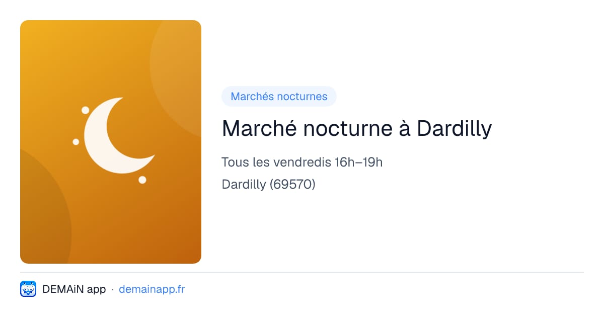 Marché nocturne à Dardilly — Dardilly