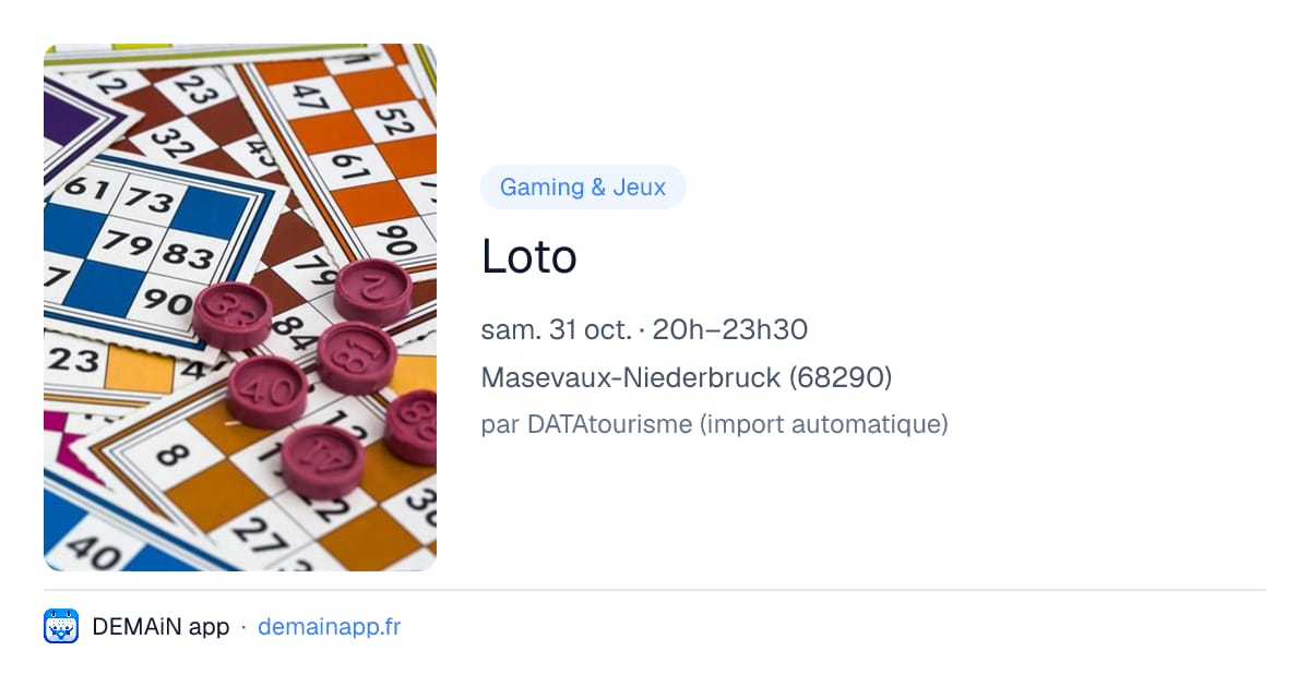 Loto — Masevaux-Niederbruck