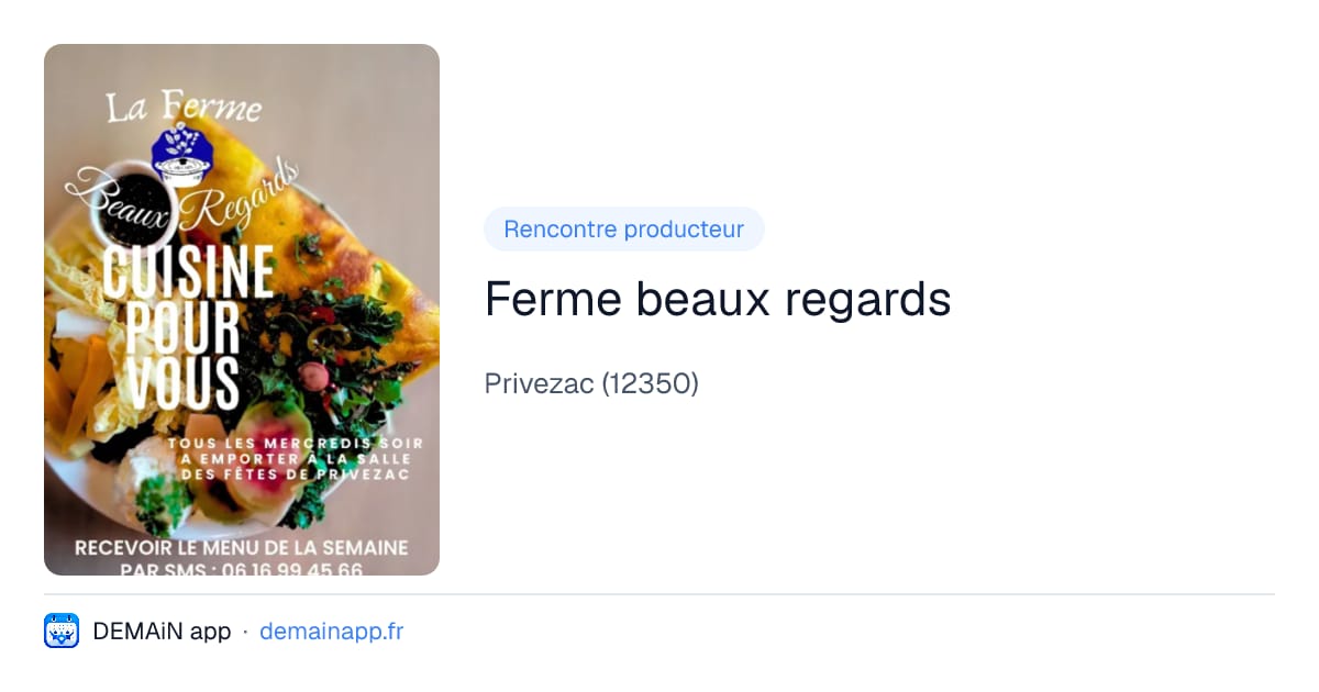 Ferme beaux regards — Privezac