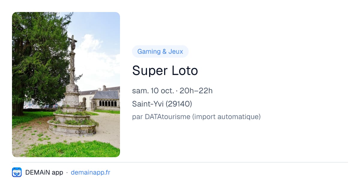 Super Loto — Saint-Yvi