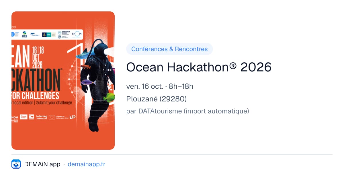 Ocean Hackathon® 2026 — Plouzané