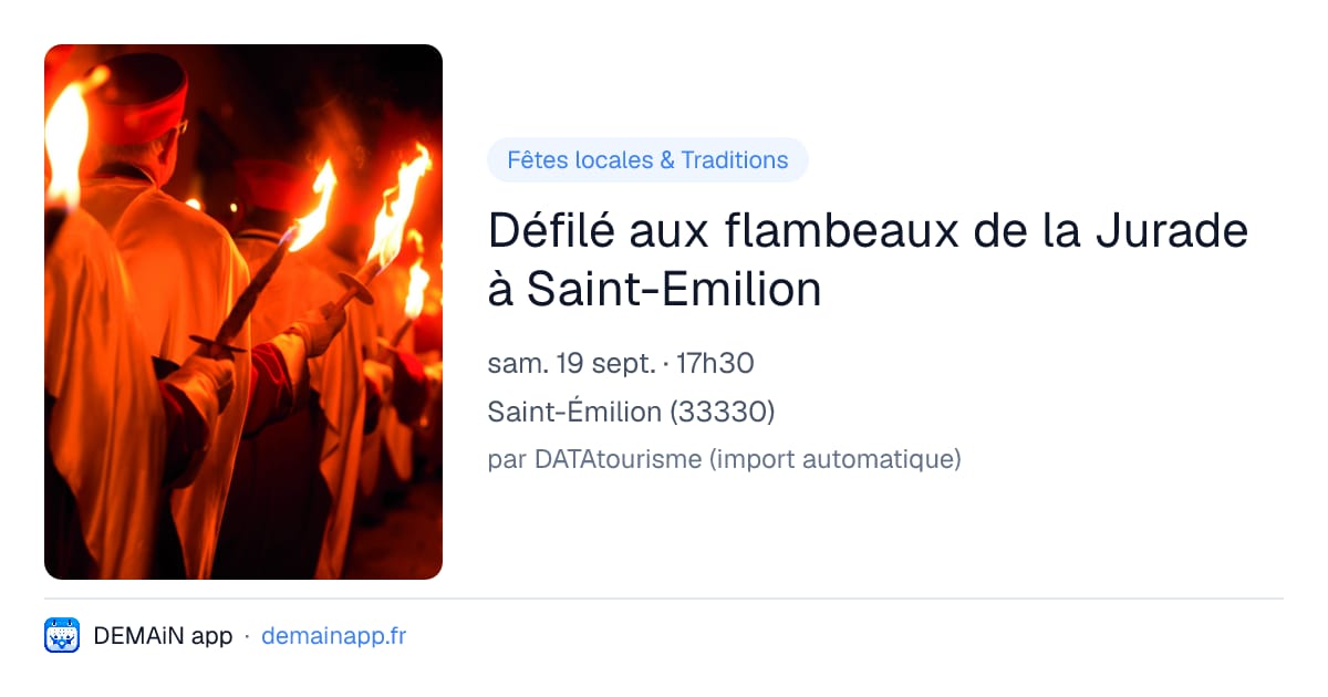 Défilé aux flambeaux de la Jurade à Saint-Emilion — Saint-Émilion