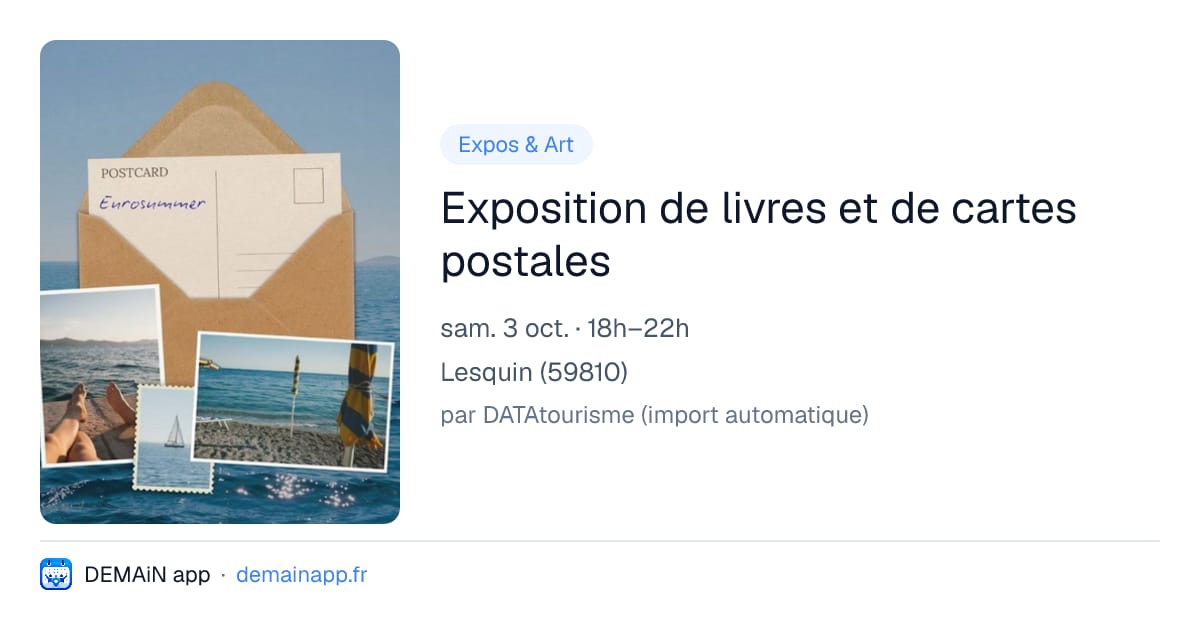 Exposition de livres et de cartes postales — Lesquin