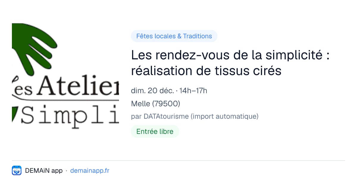 Les rendez-vous de la simplicité : réalisation de tissus cirés — Melle