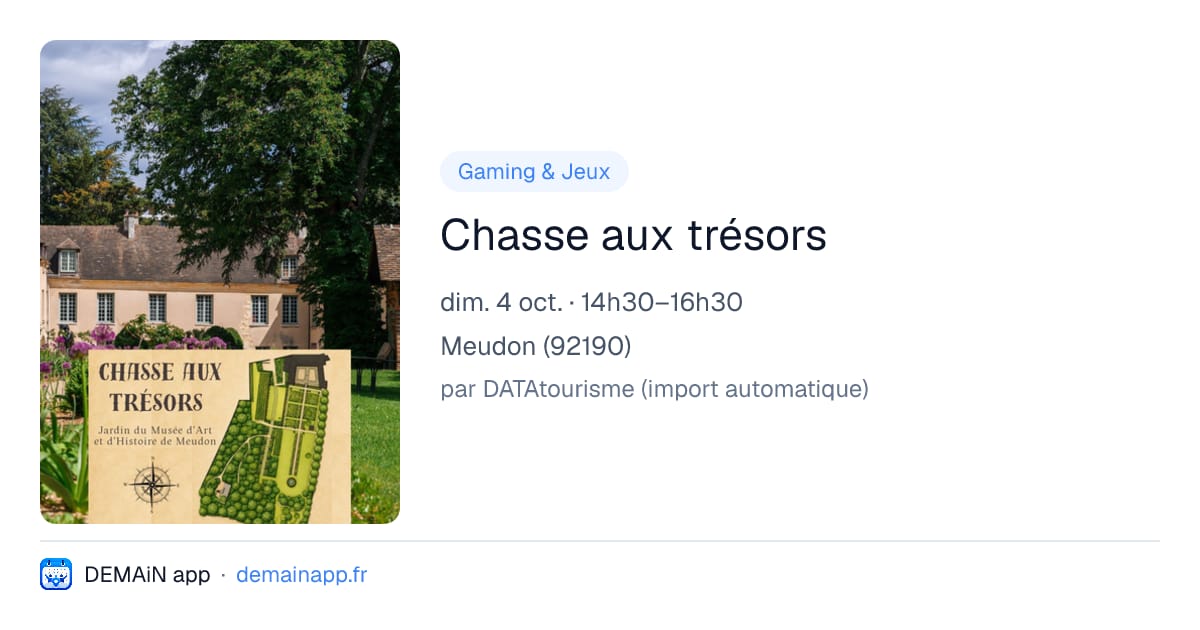 Chasse aux trésors — Meudon
