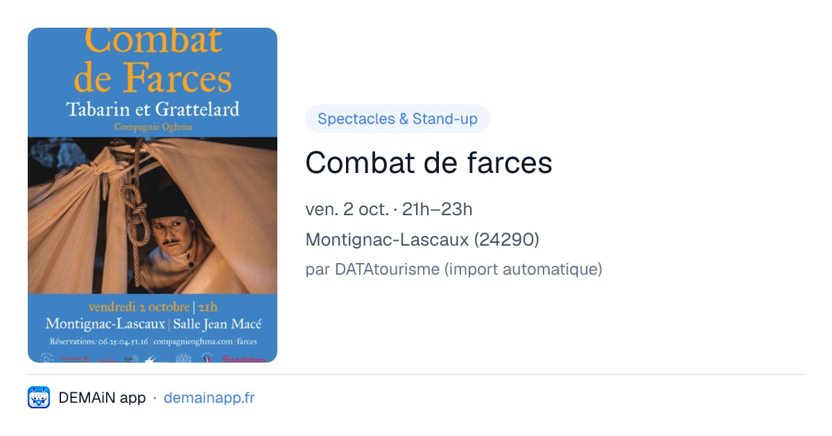 Combat de farces — Montignac-Lascaux