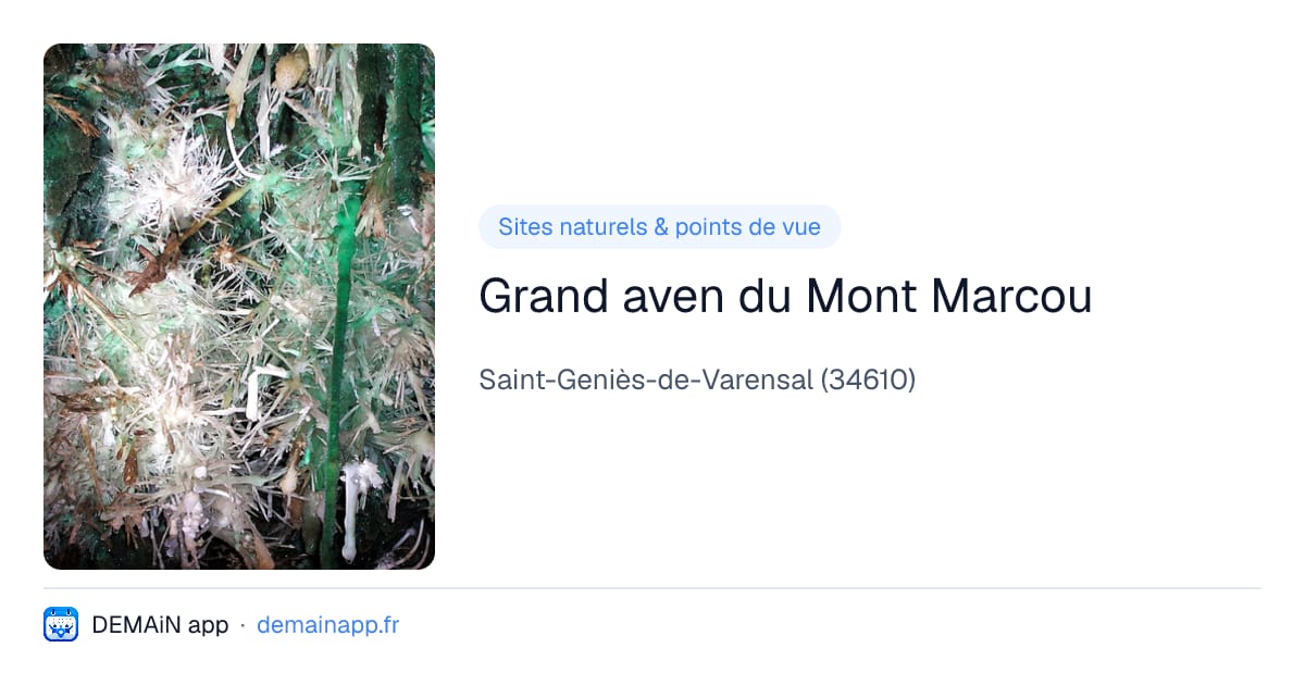 Grand aven du Mont Marcou — Saint-Geniès-de-Varensal