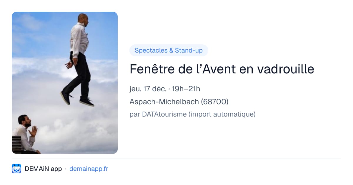 Fenêtre de l’Avent en vadrouille — Aspach-Michelbach
