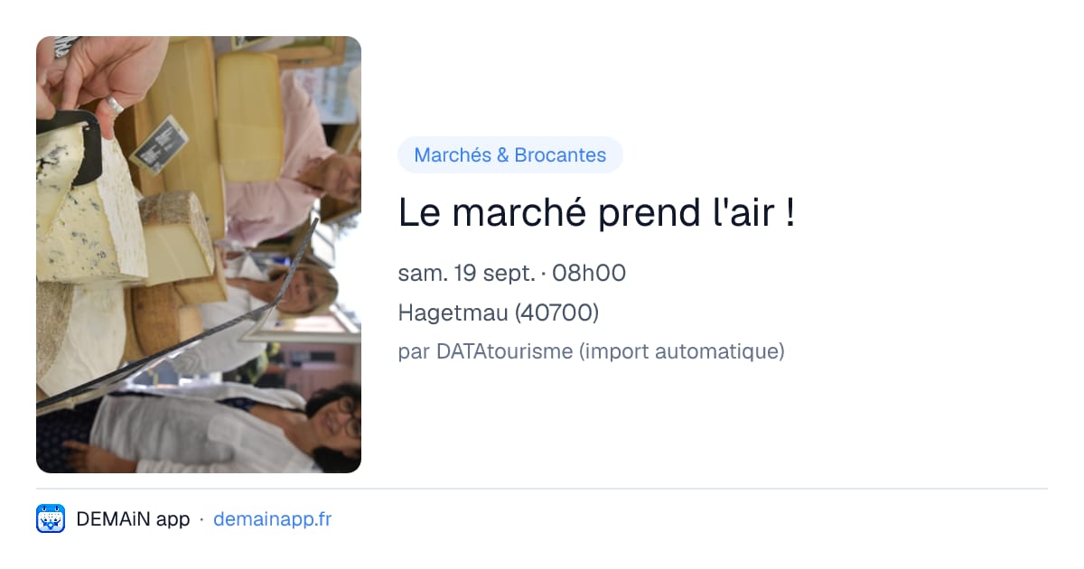 Le marché prend l'air ! — Hagetmau