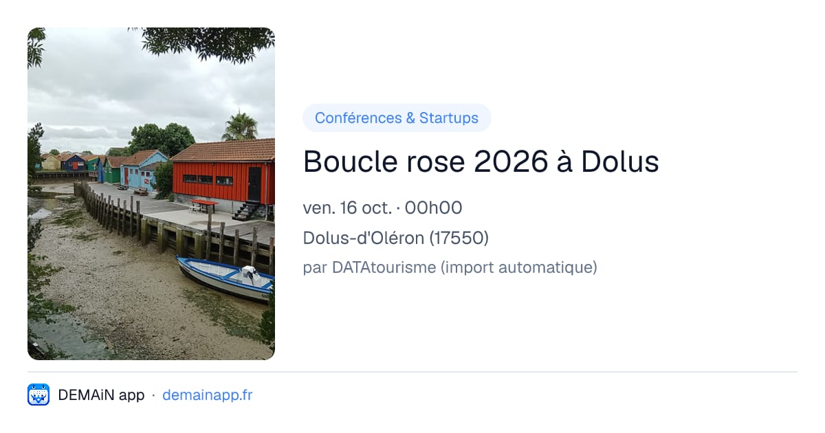 Boucle rose 2026 à Dolus — Dolus-d'Oléron