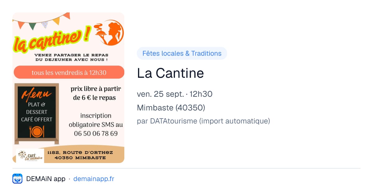 La Cantine — Mimbaste