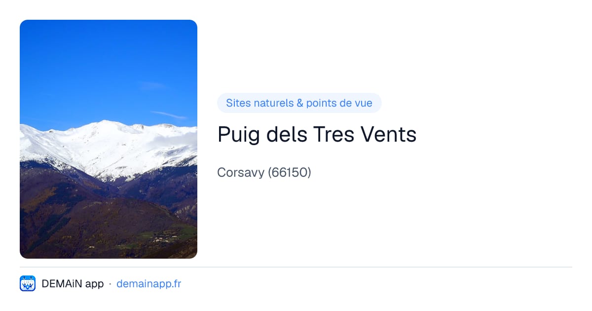 Puig dels Tres Vents — Corsavy