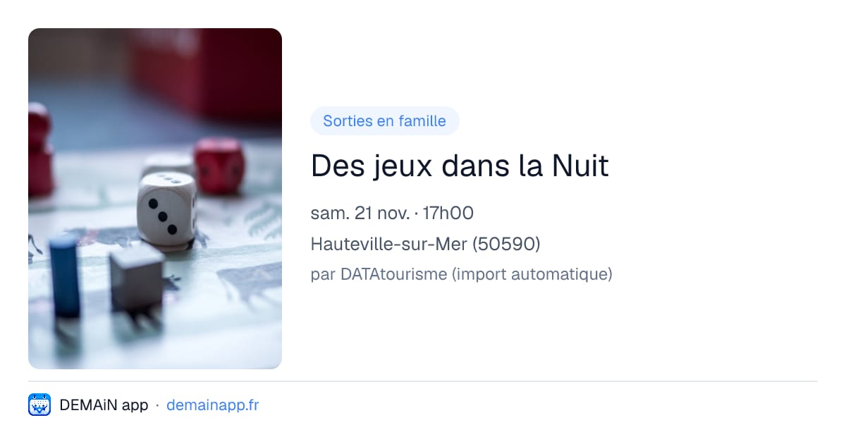 Des jeux dans la Nuit — Hauteville-sur-Mer