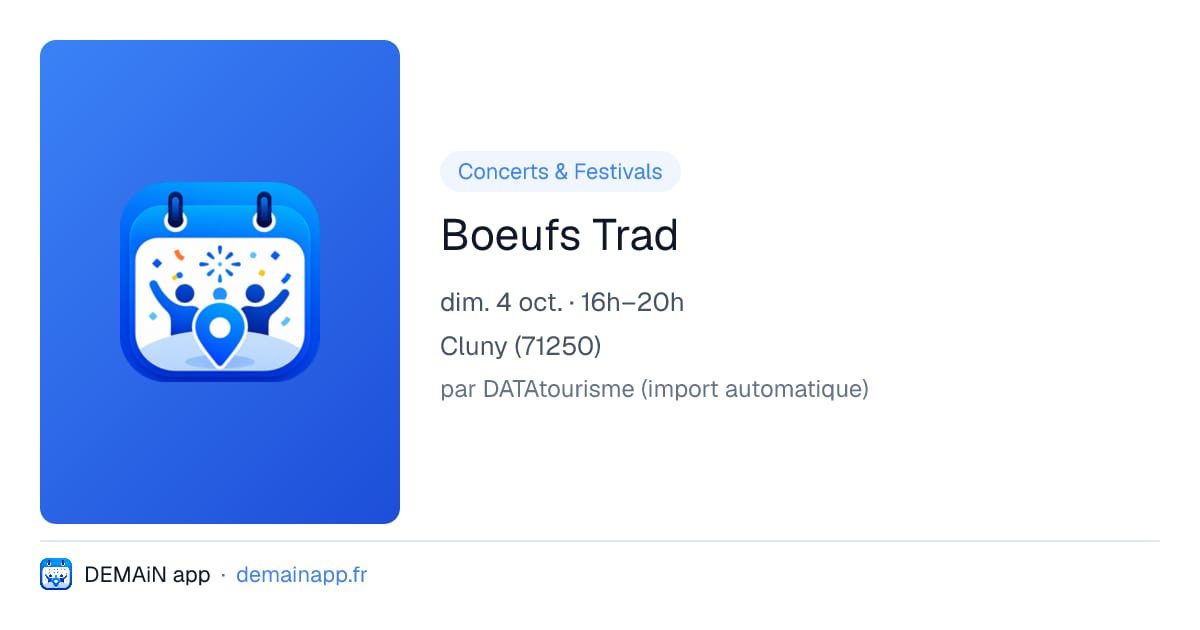 Boeufs Trad — Cluny