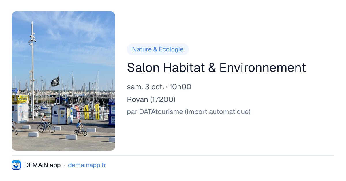 Salon Habitat & Environnement — Royan