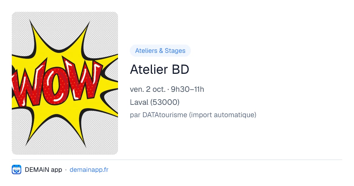 Atelier BD — Laval