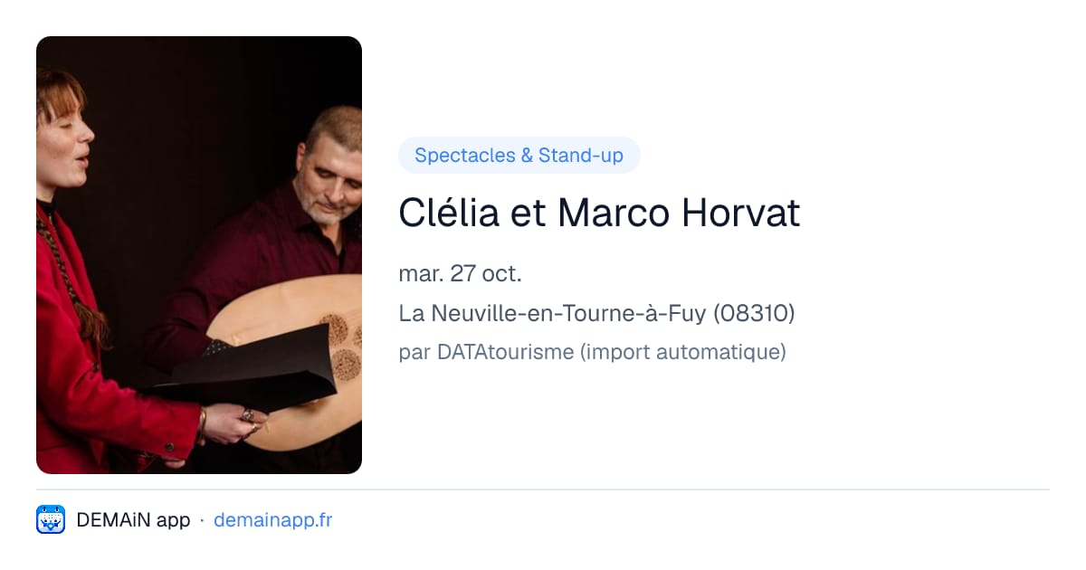 Clélia et Marco Horvat — La Neuville-en-Tourne-à-Fuy