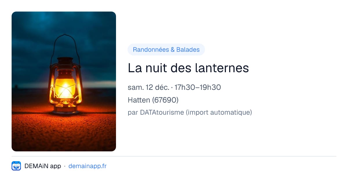 La nuit des lanternes — Hatten