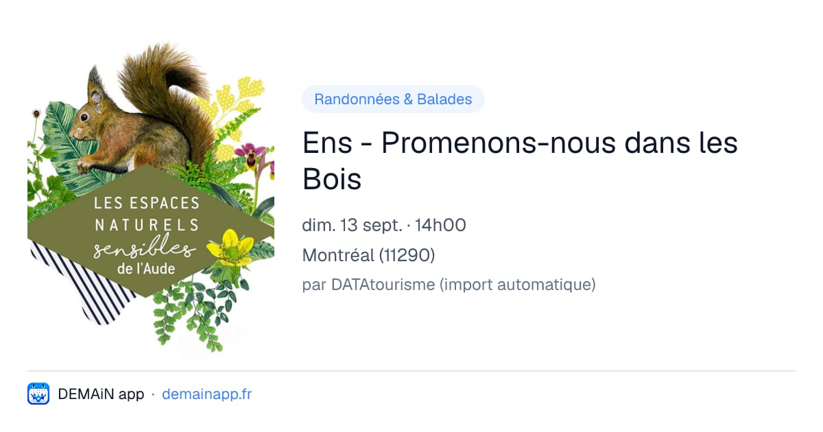 Ens - Promenons-nous dans les Bois — Montréal