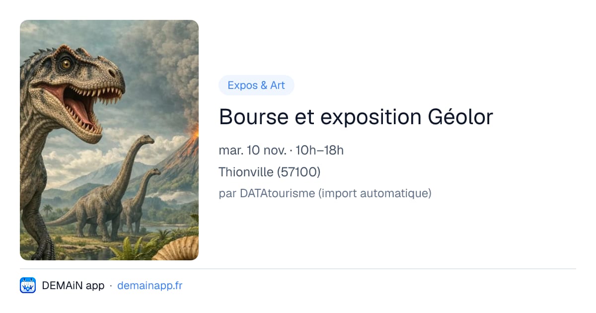 Bourse et exposition Géolor — Thionville