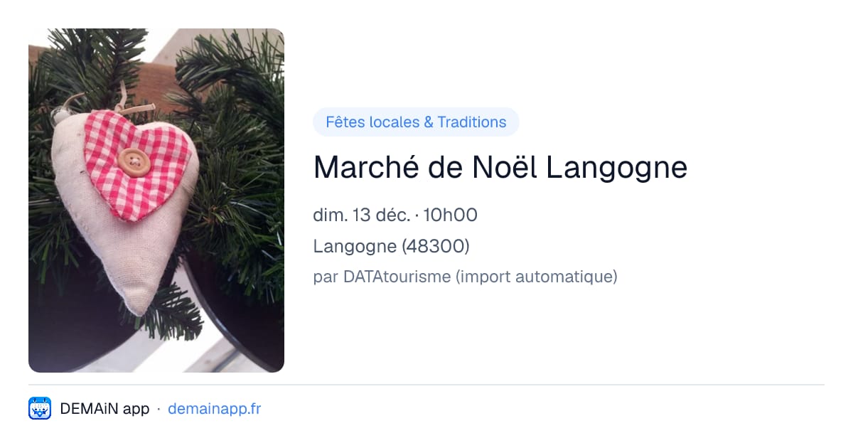 Marché de Noël Langogne — Langogne