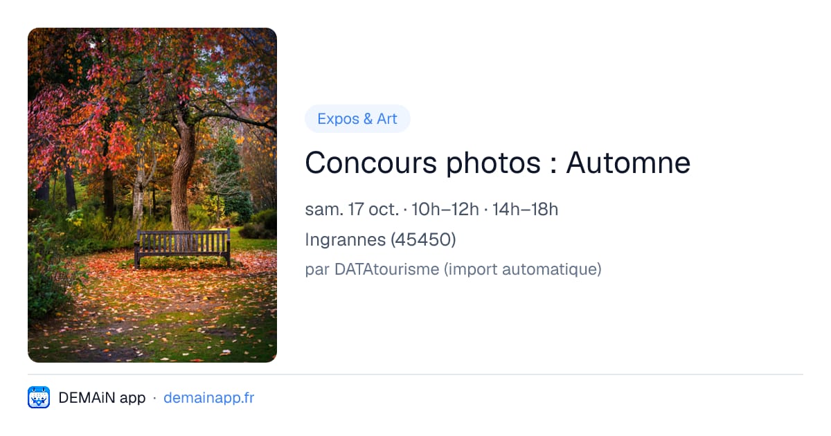 Concours photos : Automne — Ingrannes