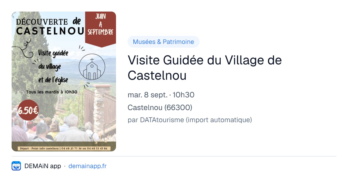 Visite Guidée du Village de Castelnou — Castelnou