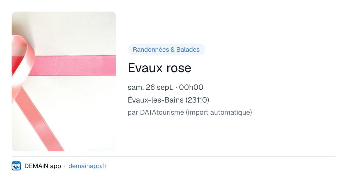 Evaux rose — Évaux-les-Bains