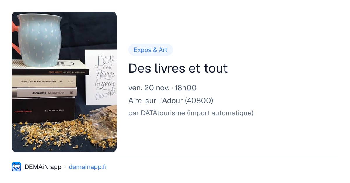Des livres et tout — Aire-sur-l'Adour