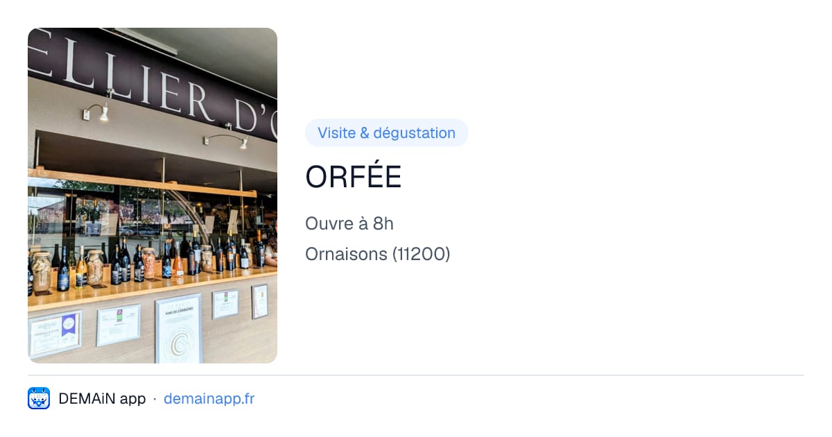 ORFÉE — Ornaisons
