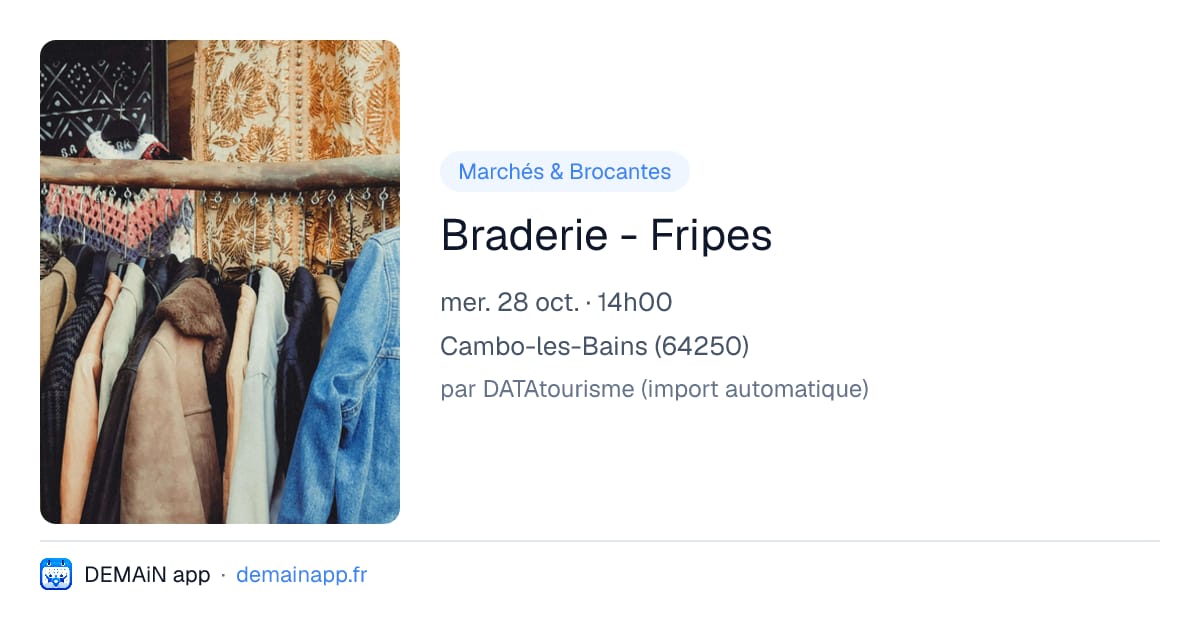 Braderie - Fripes — Cambo-les-Bains