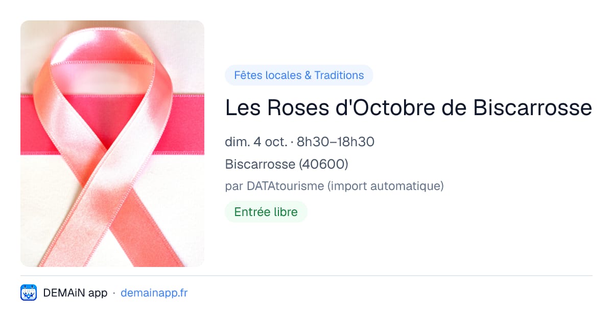 Les Roses d'Octobre de Biscarrosse — Biscarrosse