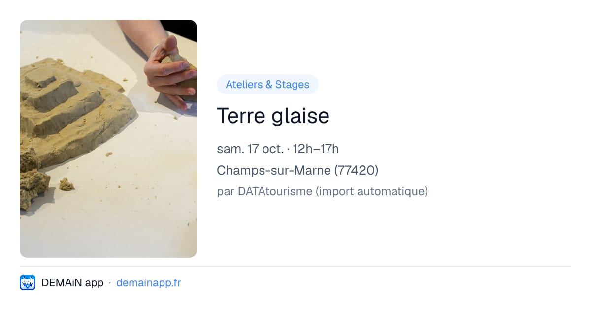 Terre glaise — Champs-sur-Marne