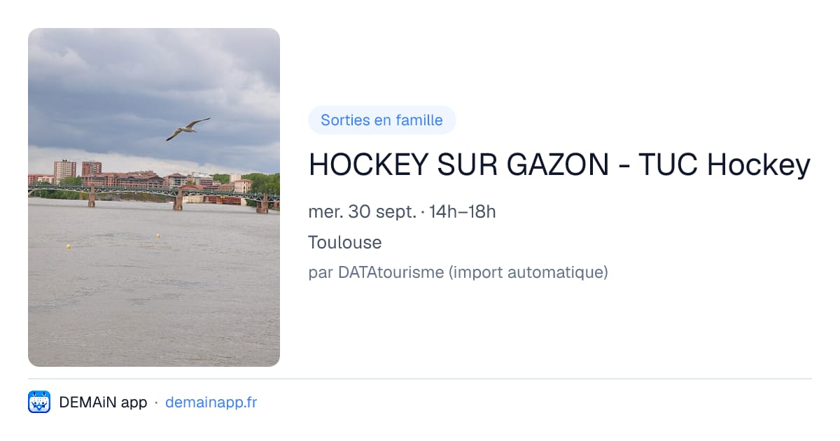 HOCKEY SUR GAZON - TUC Hockey — Toulouse