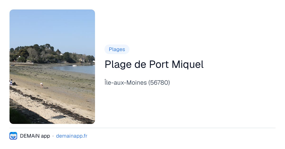 Plage de Port Miquel — Île-aux-Moines