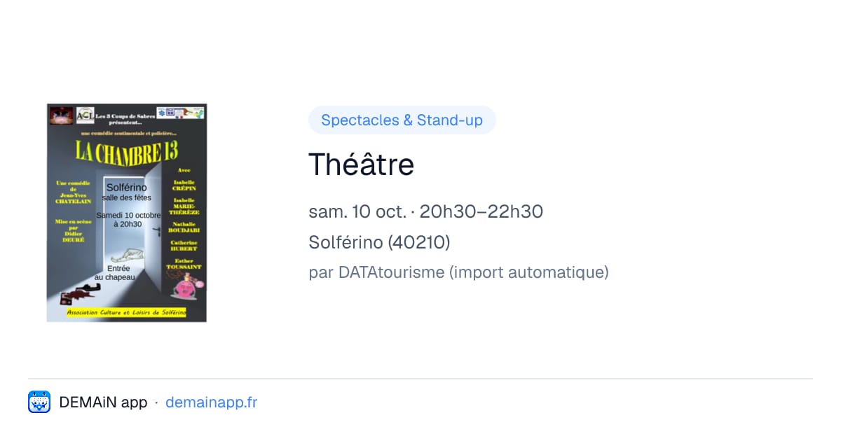 Théâtre — Solférino