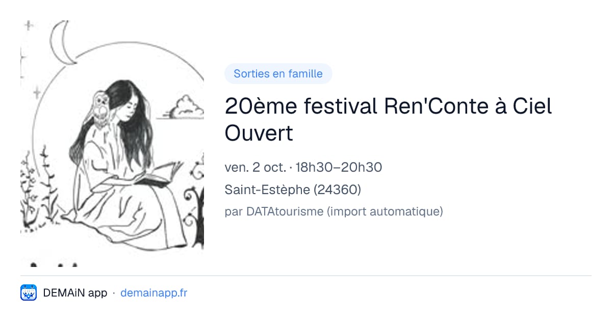20ème festival Ren'Conte à Ciel Ouvert — Saint-Estèphe