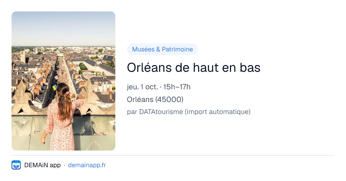 Orléans de haut en bas — Orléans