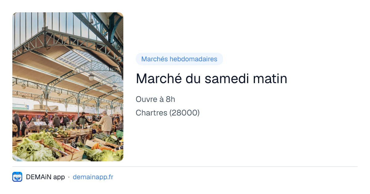 Marché du samedi matin — Chartres