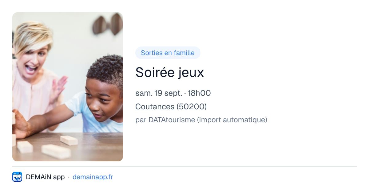Soirée jeux — Coutances
