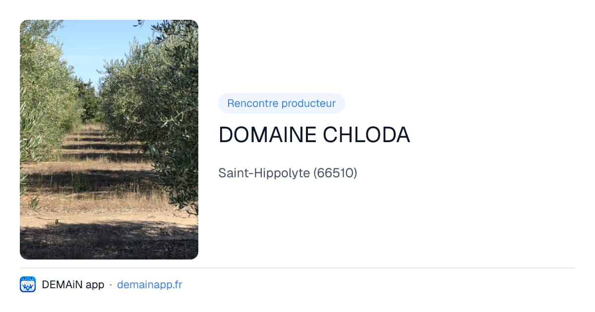 DOMAINE CHLODA — Saint-Hippolyte